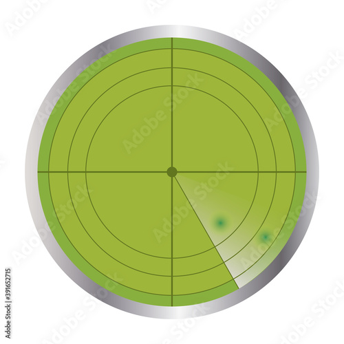 Isolated radar thing gun war icon- Vector