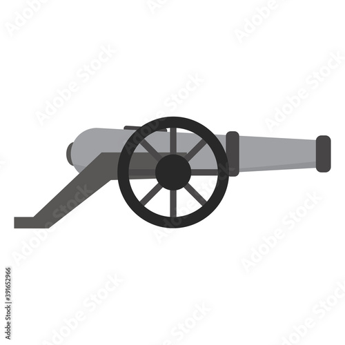 Isolated canyon machine gun war icon- Vector