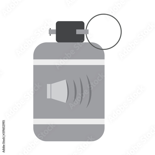 Isolated bomb machine gun war icon- Vector