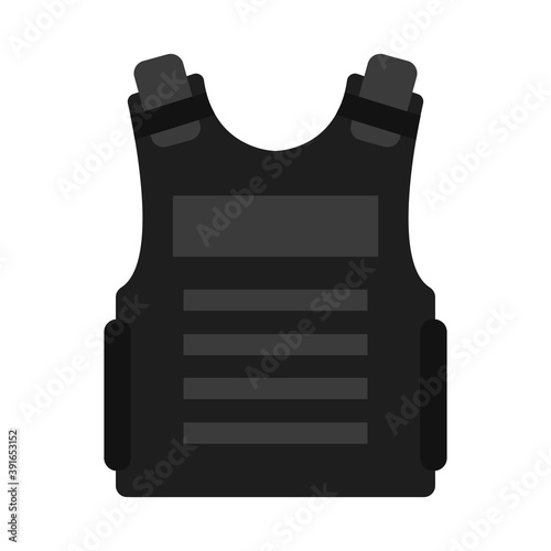 Isolated waiscoat soldier gun war icon- Vector
