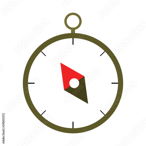 Isolated compass soldier gun war icon- Vector