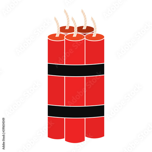 Isolated tnt bomb gun war icon- Vector