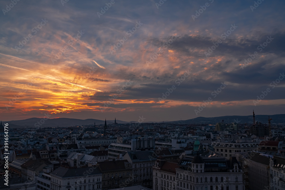 Sonnenuntergang über Wien Sonnenuntergang über Wien