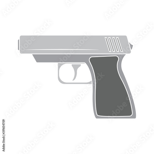 Isolated gun machine element war icon- Vector