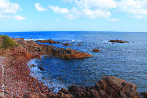 Red rocks on the Nova Scotia coast