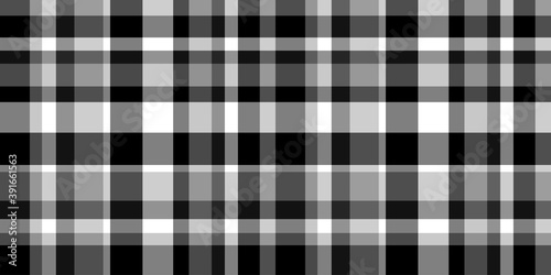 Checkered background. Seamless abstract texture. Doodle for fabrics. Black and white illustration