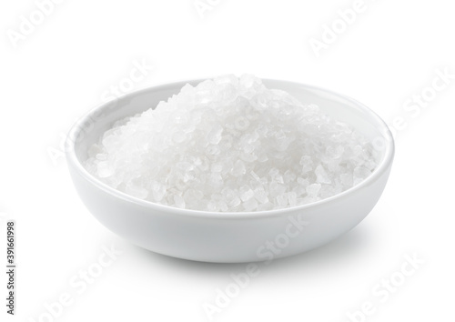 Obraz na płótnie Himalayan rock salt on a white background