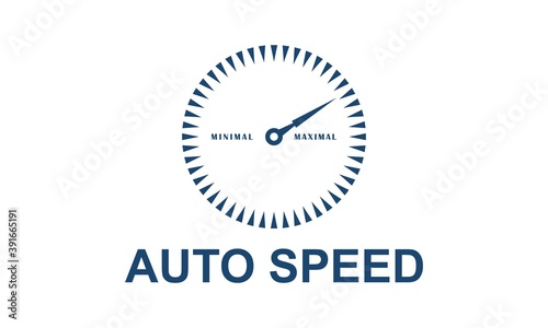 Circle speedometer illustration vector icon