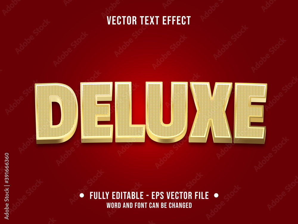 Editable text effect - deluxe gold pattern color gradient modern style Editable text effect - deluxe gold pattern color gradient modern style