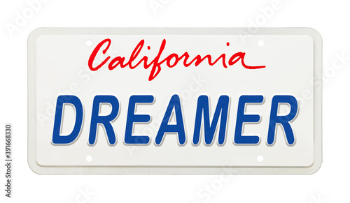 California Dreamer License Plate