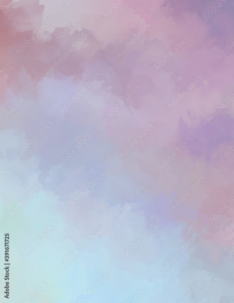 Fototapeta premium Abstract background of colorful brush strokes. Brushed vibrant wallpaper. Painted artistic creation. Unique and creative illustration.