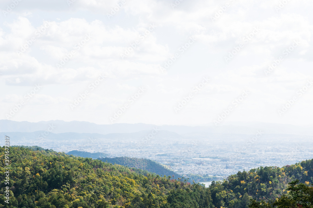 Fototapeta premium 嵐山高雄パークウェイからの景色