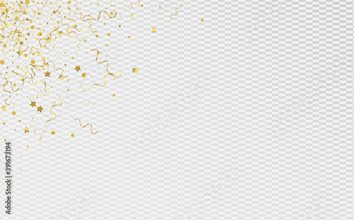 Golden Spiral Celebrate Vector Transparent 