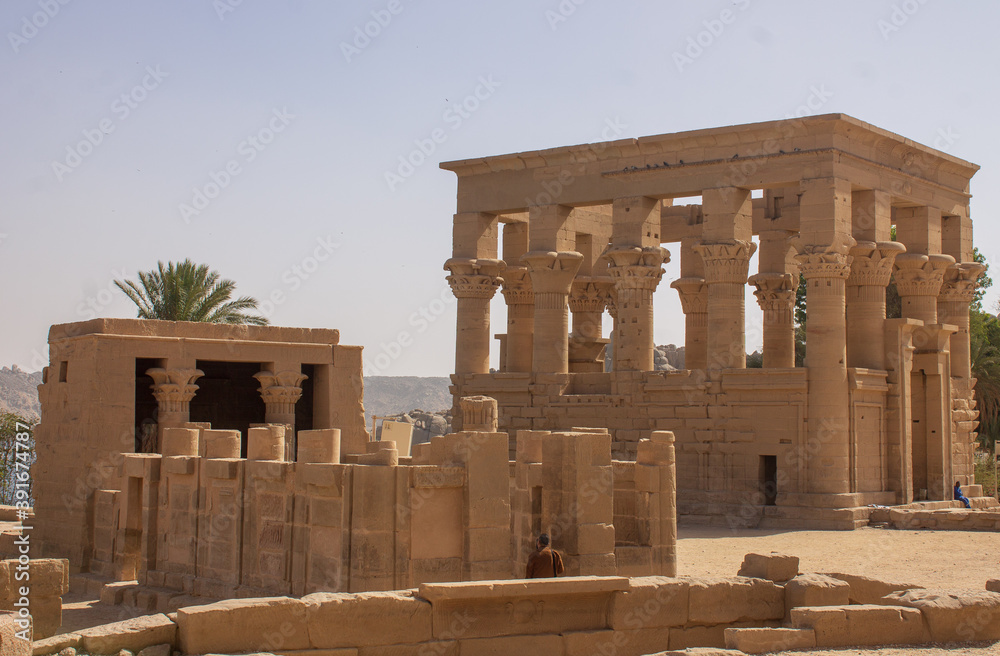 Ancient Egypt temple in ruins