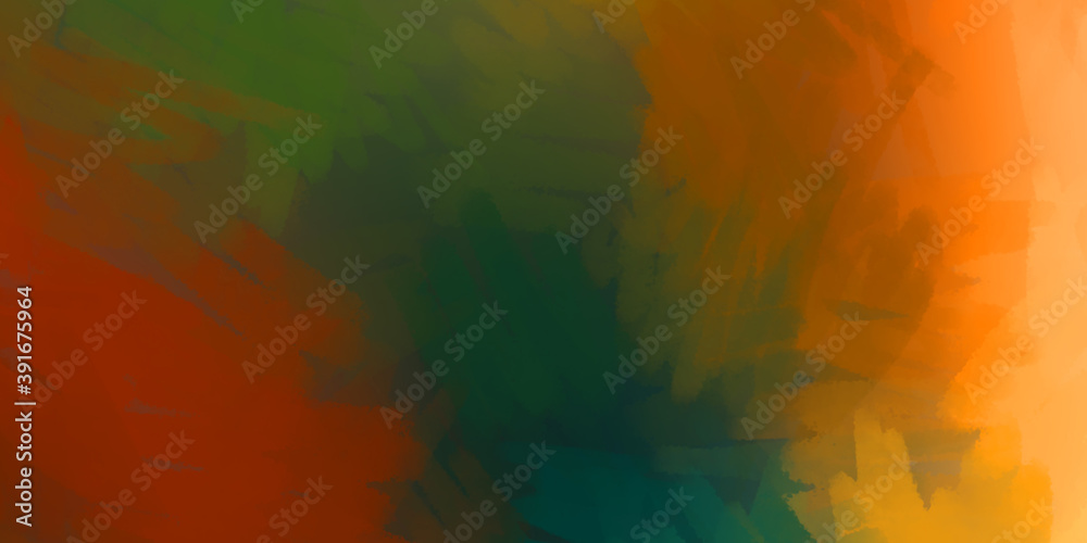 Brushed Painted Abstract Background. Brush stroked painting. Artistic vibrant and colorful wallpaper.