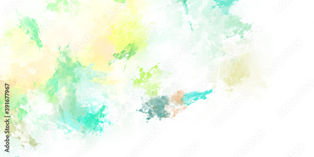 Fototapeta premium Brushed Painted Abstract Background. Brush stroked painting. Artistic vibrant and colorful wallpaper.