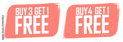 Set Sale banners design template, discount tags, great offers, vector illustration