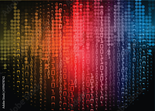 Blue cyber circuit future technology concept background