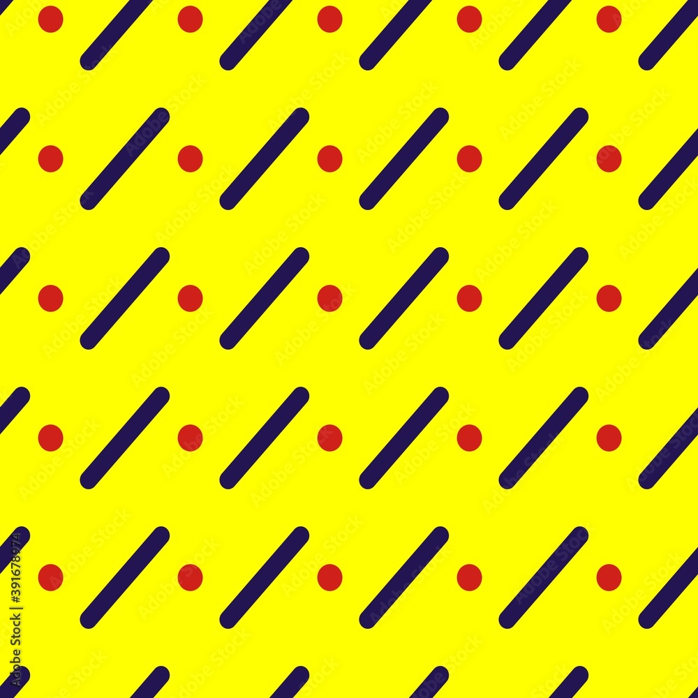 Geometric strip and dots seamless pattern, vector illustration geometric pattern. suitable for background, clothing, fabric design, clothes design, bed sheet design, etc.