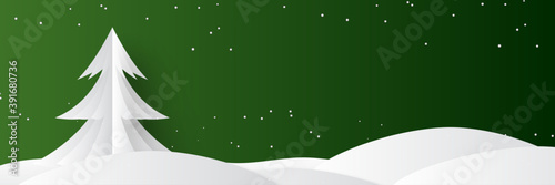 Beautiful christmas banner with text space