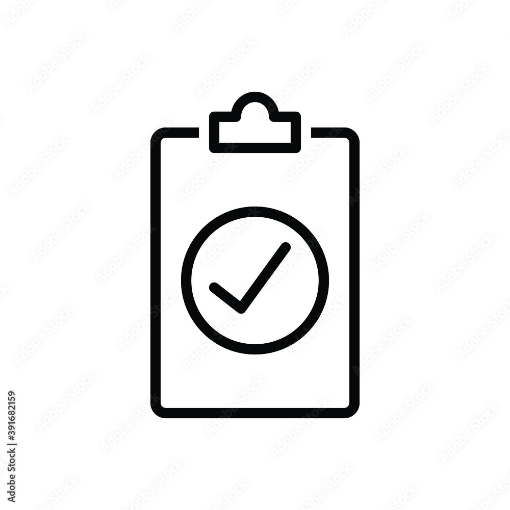 Black line icon for assess Black line icon for assess
