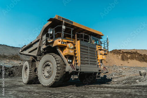 Quarry dump truck.