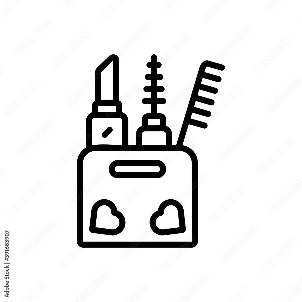 Obraz premium Black line icon for stuff