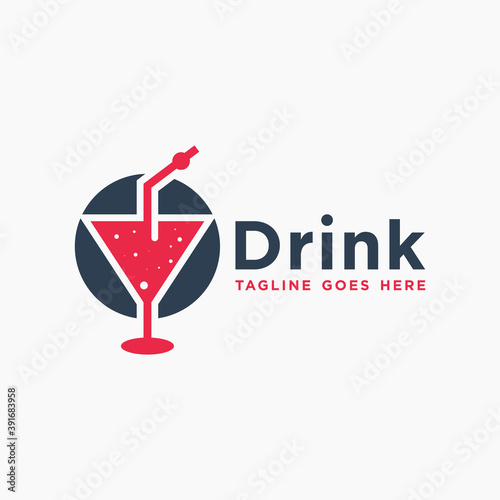 modern fresh drink logo
