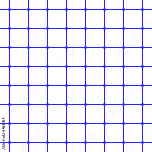 Blue tile grid seamless vector on white background