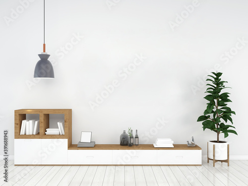 living room interior. 3d render background wood floor wooden wall template design mock up copy space