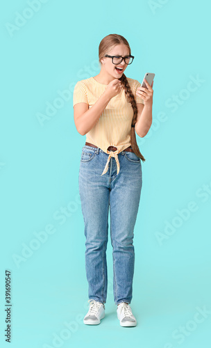 Stressed young woman with m...