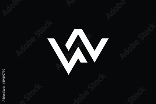 WN logo letter design on luxury background. NW logo monogram initials letter concept. WN icon logo design. NW elegant and Professional letter icon design on black background. N W WN NW