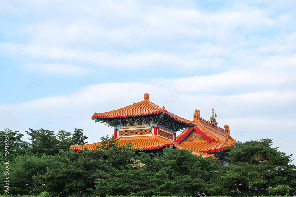 Obraz premium Chinese Buddhist temple in Bangkok names 
