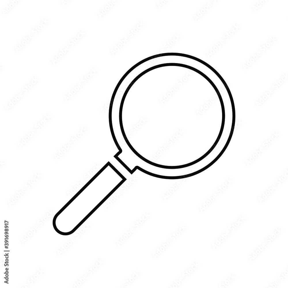 search icon vector isolated on white background search icon vector isolated on white background