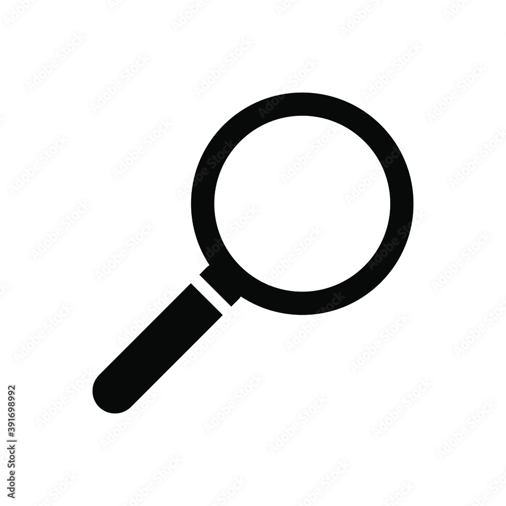 search icon vector isolated on white background search icon vector isolated on white background