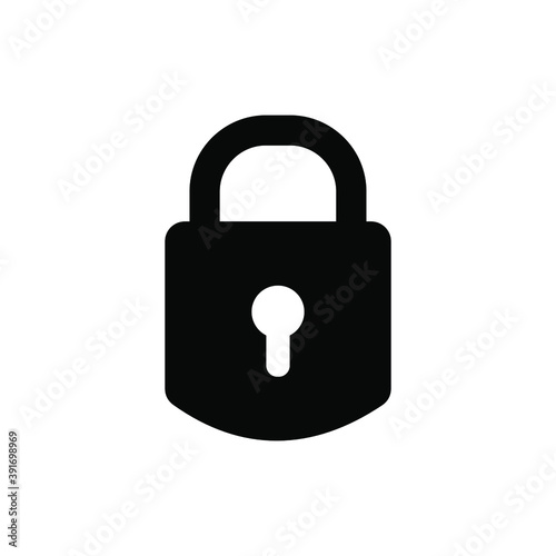 lock icon vector isolated on white background Free Download lock icon vector isolated on white background - GFXLoad