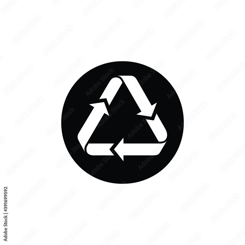 Fototapeta premium recycling symbol icon