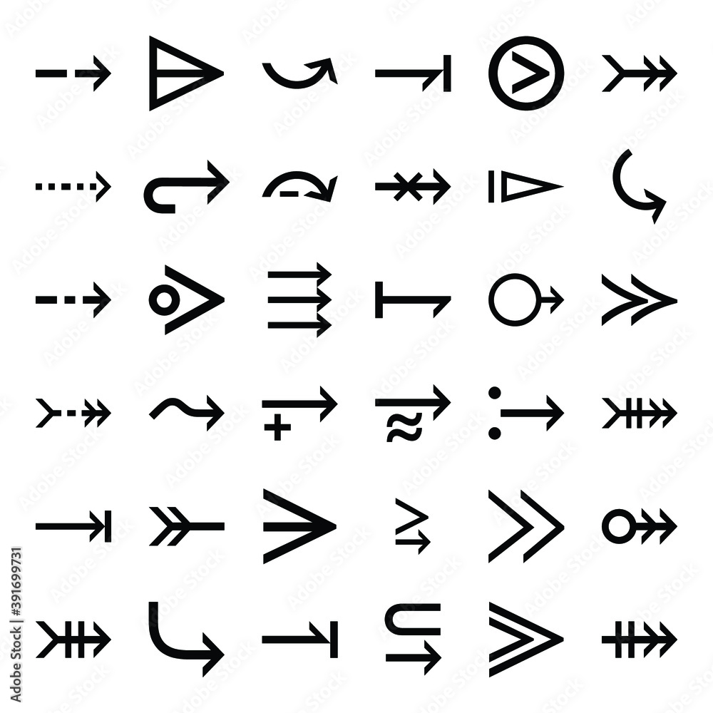 Set arrow icon. Collection different arrows sign. Set of flat icons, signs, symbols arrow for interface design, web design, apps and more. Arrows big black set icons. Arrow icon. Arrow vector Set arrow icon. Collection different arrows sign. Set of flat icons, signs, symbols arrow for interface design, web design, apps and more. Arrows big black set icons. Arrow icon. Arrow vector