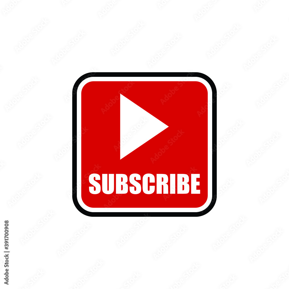 subscribe button icon on white background. flat style. subscribe icon for your web site design, logo, app, UI. subscribe symbol. subscribe button icon on white background. flat style. subscribe icon for your web site design, logo, app, UI. subscribe symbol.