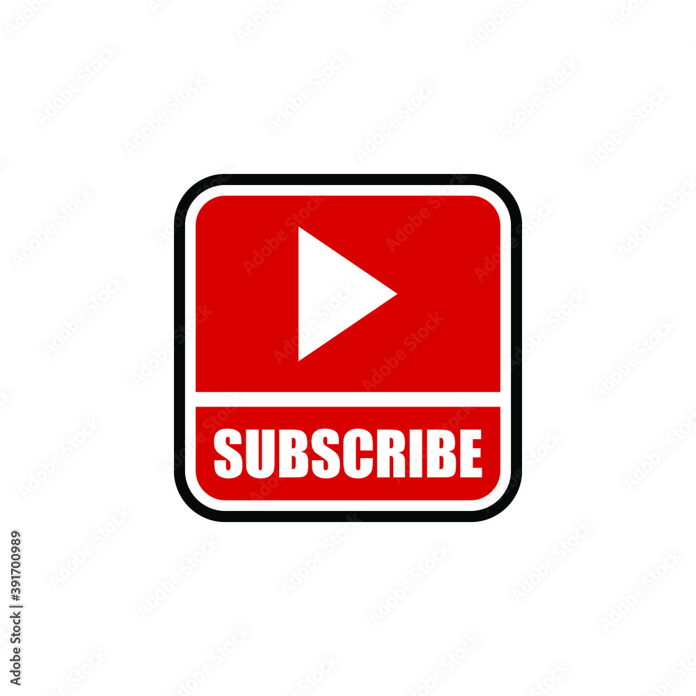 subscribe button icon on white background. flat style. subscribe icon for your web site design, logo, app, UI. subscribe symbol. subscribe button icon on white background. flat style. subscribe icon for your web site design, logo, app, UI. subscribe symbol.