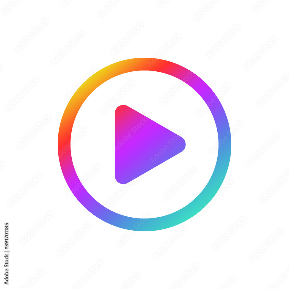 Play button icon isolated on white background. Play button icon in trendy design style. Play button vector icon modern and simple flat symbol for web site, mobile, logo, app, UI. Play button icon vect Play button icon isolated on white background. Play button icon in trendy design style. Play button vector icon modern and simple flat symbol for web site, mobile, logo, app, UI. Play button icon vect