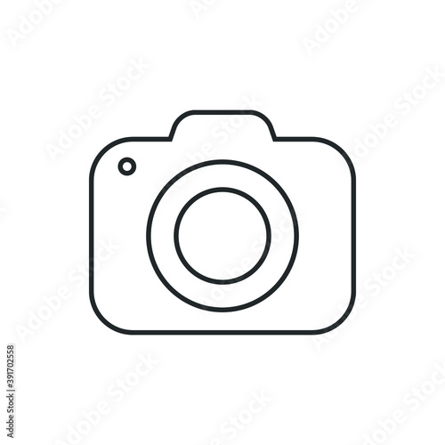 Camera icon vector. Camera icon isolated on white background. Camera icon simple and modern for app, web and design.