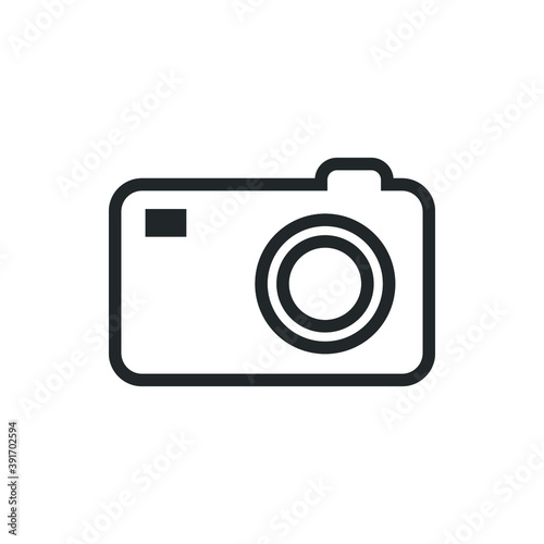 Camera icon vector. Camera icon isolated on white background. Camera icon simple and modern for app, web and design.