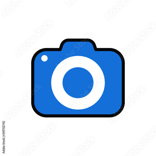 Camera icon vector. Camera icon isolated on white background. Camera icon simple and modern for app, web and design.