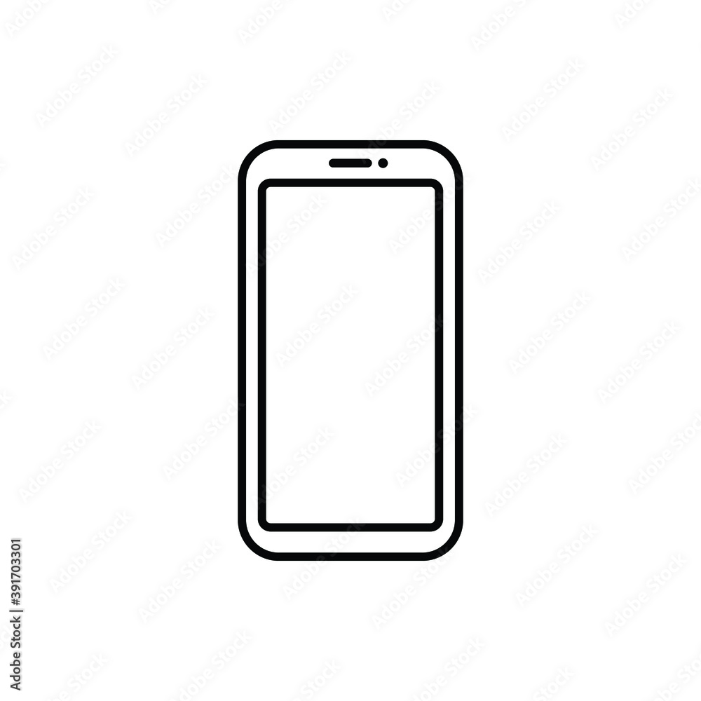 Phone icon vector. Smartphone icon isolated on white background. Phone icon simple and modern for app, web and design. Phone icon vector. Smartphone icon isolated on white background. Phone icon simple and modern for app, web and design.