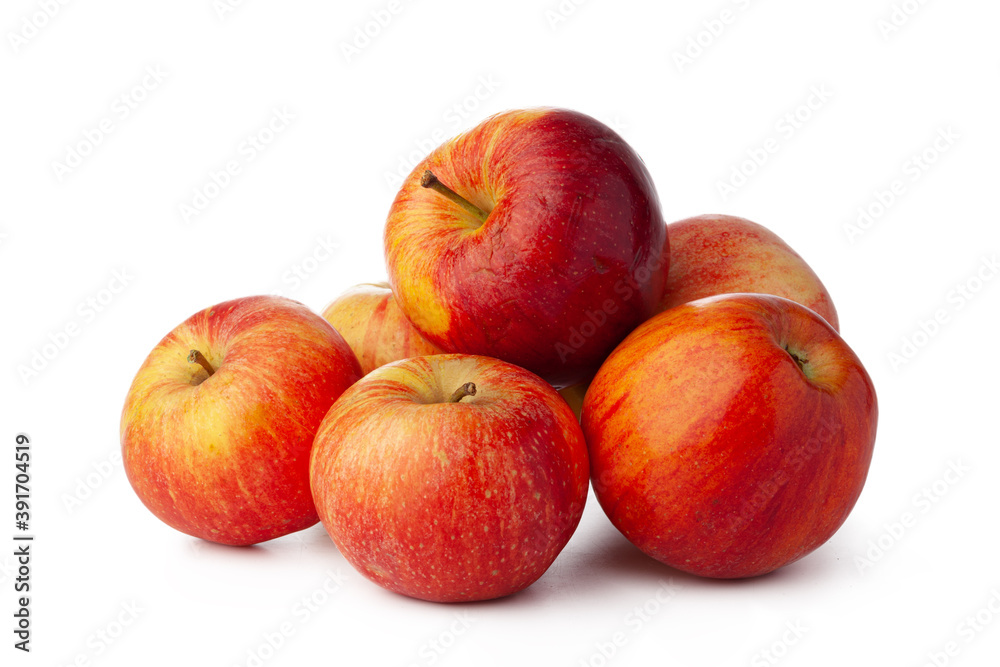 Bunch of red apples isolated on white background Bunch of red apples isolated on white background