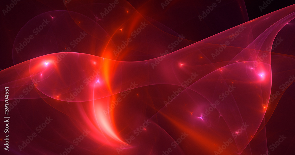 Obraz premium 3D rendering abstract multicolor fractal light background