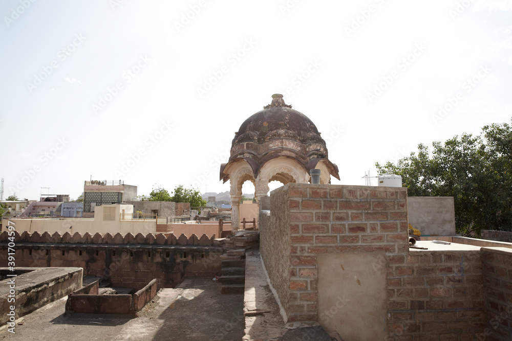 Fototapeta premium street in the town in India