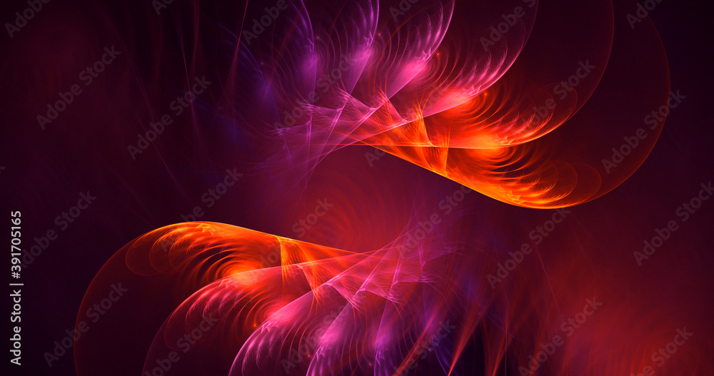 3D rendering abstract multicolor fractal light background 3D rendering abstract multicolor fractal light background