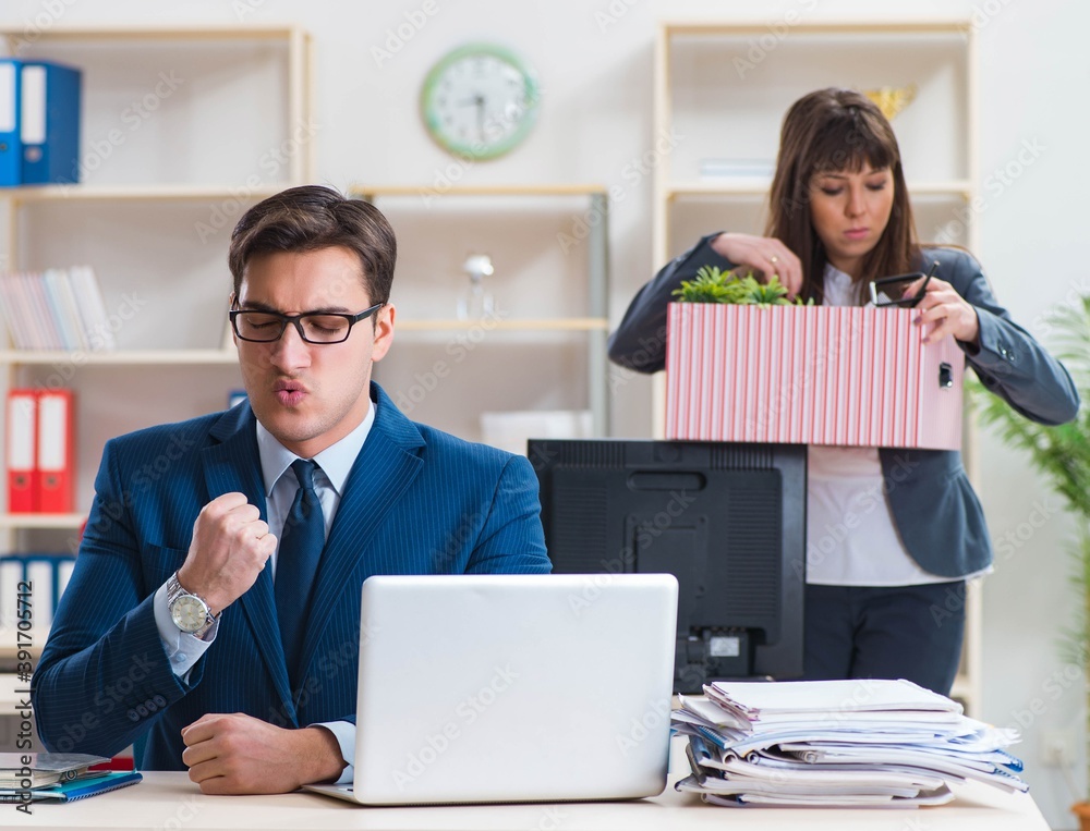 Person being fired from his work Person being fired from his work